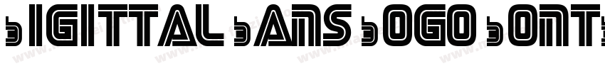 Digittal Sans Logo Font字体转换
